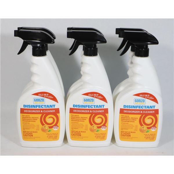 NEW CASE OF GONZO DISINFECTANT DEODORIZER