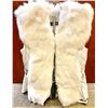 Image 2 : ALASKA FUR: Ladies Quilled Italian Lamb Leather Vest