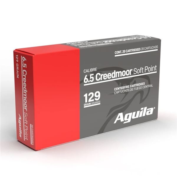 TXAT LLC- AGUILA: 1x Case of Aguila Hunting Ammo in 6.5 Creedmoor 129GR