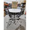 Image 1 : Round Conference Table With Power Hub And 5 Rolling Chairs
