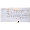 Image 1 : Wells Fargo Receipt Baldwin & Co Agents, Rattlesnake, 1856  - RARE! [175693]