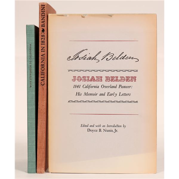 California Diaries & Letters Pre-Gold Rush, 1820-1840 [183984]