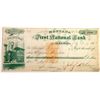 Image 1 : First National Bank of Helena Check, Great Bank Vignette! [183817]