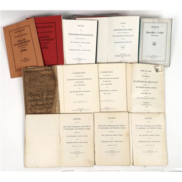 I.O.O.F. Book Collection, c1908-57 (12)