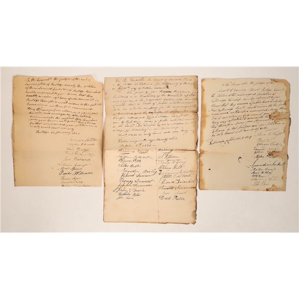 Portage Co. Liquor Licenses Saloon c1819-21 (3) [189771]