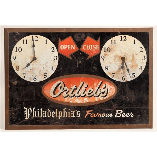 Ortlieb's Beer Open & Close Sign [187931]