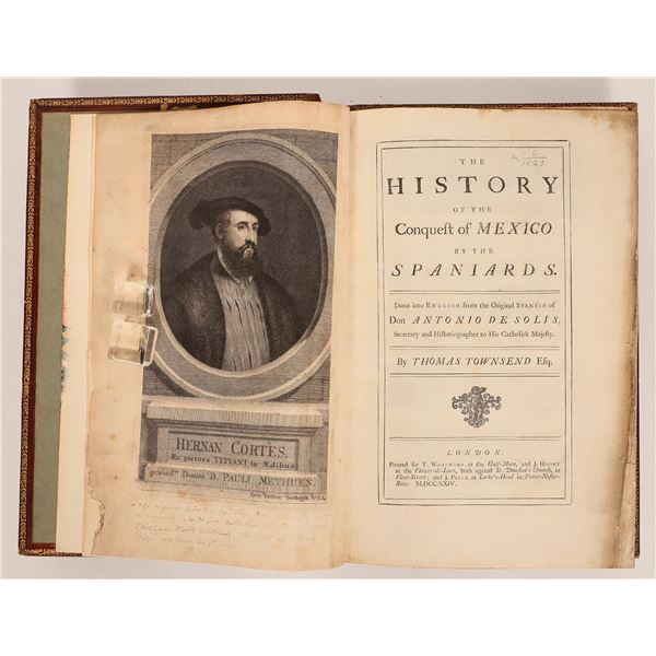 History of the Conquest of Mexico by Townsend, 1724 [182217]