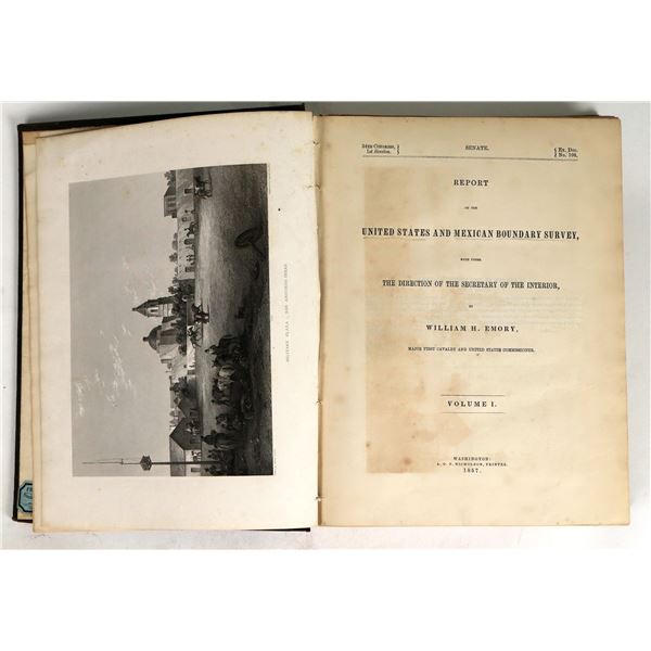 US and Mexican Boundary Survey Vol. 1857 [182989]