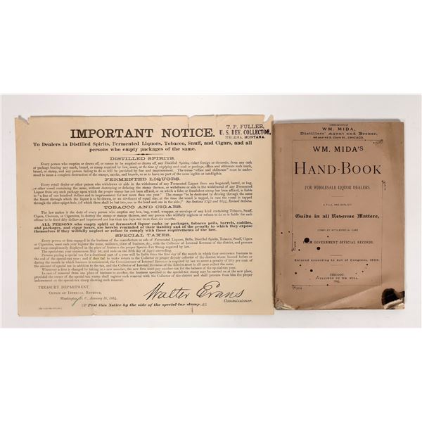 Wm. Mida's Hand-Book for Liquor Dealers, 1883 [194083]