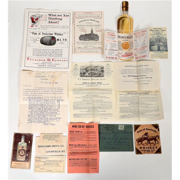 Whiskey and Wine Vintage Advertising Group [194076]