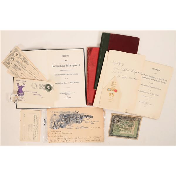 IOOF Books, 4, and 1 Letterhead