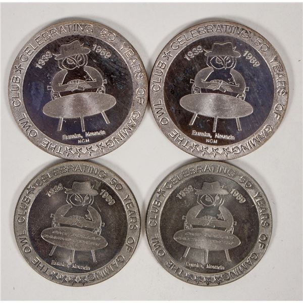 Owl Club Silver Gaming Tokens  [193594]