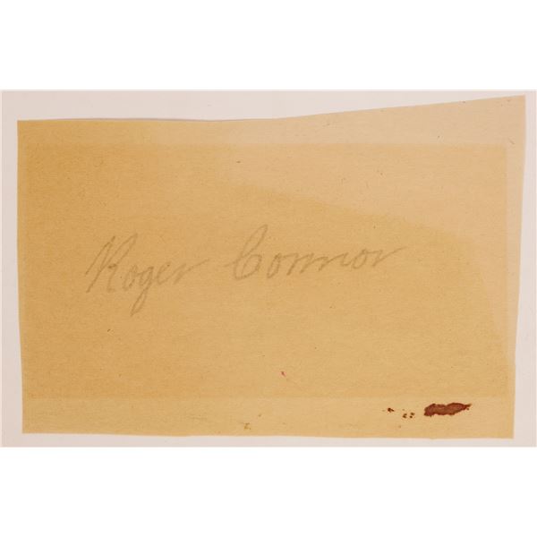 HOF-ROGER CONNOR AUTOGRAPH CUT [182078]