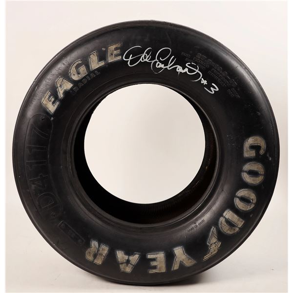 NASCAR Race Tire Signed by Dale Earnhardt Sr. w/COA c1991 [187746]