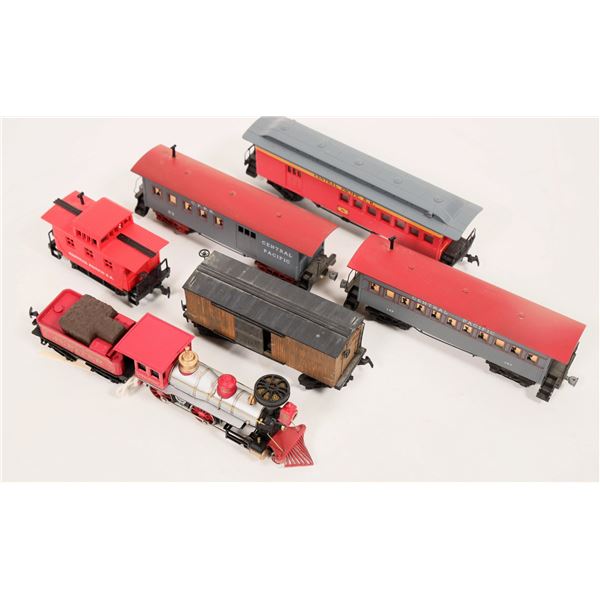 HO CPRR 4-4-0 Locomotive & Rolling Stock 1980's [185756]
