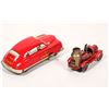 Image 2 : A Pumper Truck And Fire Chief Wind Up Tin Fire Dept. Toys  [183533]