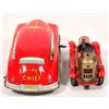 Image 3 : A Pumper Truck And Fire Chief Wind Up Tin Fire Dept. Toys  [183533]