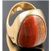 Image 1 : Exquisite Custom Men's Gold & Ironstone Ring, Made for the "Nugget Ace" [190335]