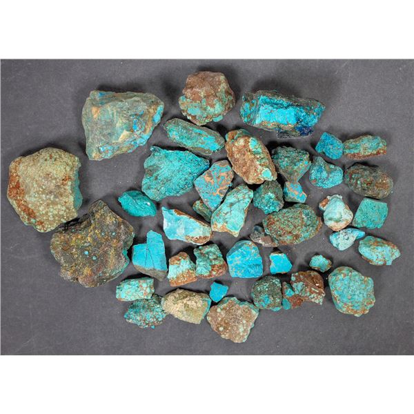 Rough Turquoise, Dyed, No. 8 Mine of Nevada [194058]