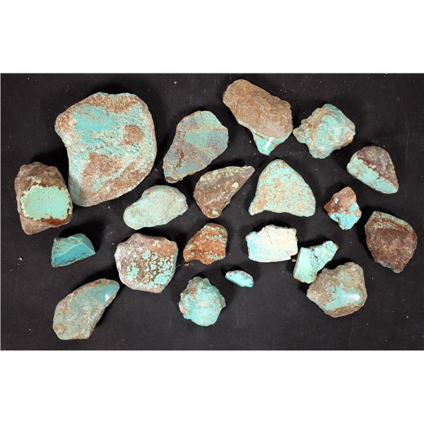 Rough Turquoise, Polishing Tests, No. 8 Mine of Nevada [194047]