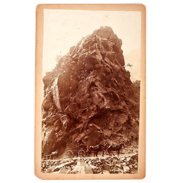 Rare Cabinet Card of Ore Wagon in Boulder, Colorado, c.1880s, Sturtevant [192876]