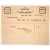 Image 1 : Rare WS James Gold Hill, Nevada Assay Office Billhead [192879]