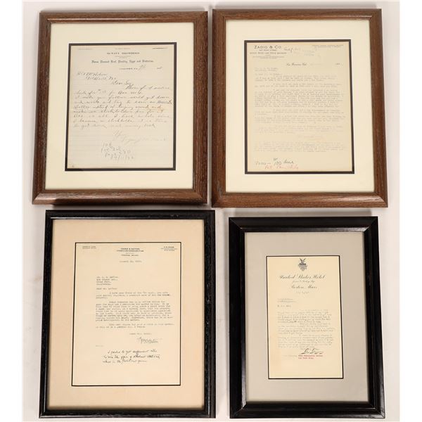 Goldfield Notable Broke/Lawyer Framed Letters, 4 [181843]