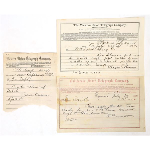 Western Union and California State Telegraphs, 3, Comstock Mining