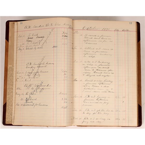 Oregon Rock Point Gold Miner Daily Diary, 1891-1896 [174955]