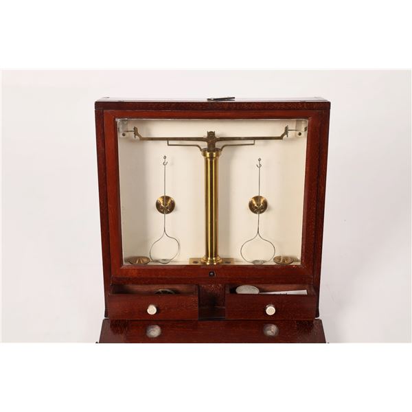19th Century Wood Encased Balance [175396]