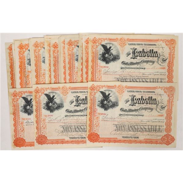 Isabella Gold Mining Stock with Percy Hagerman Signatures, 30 [192318]