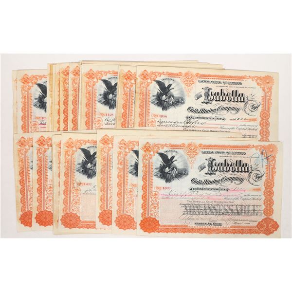 Isabella Gold Mining Stocks with Percy Hagerman Signatures, 40 [192319]