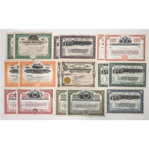 Park City Mining Stock Collection, 9 Different, 17 Total [193922]