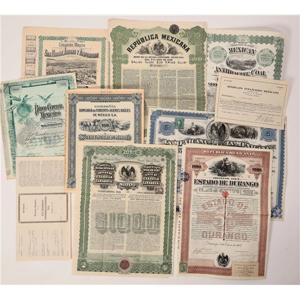 Mexico Mining Bonds 1888-1930 [183504]