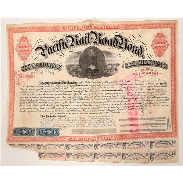 Pacific Rail Road Bond, 1865 [191689]