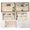 Image 1 : Eastern RR Stocks, 6 Different, 1870's [192785]