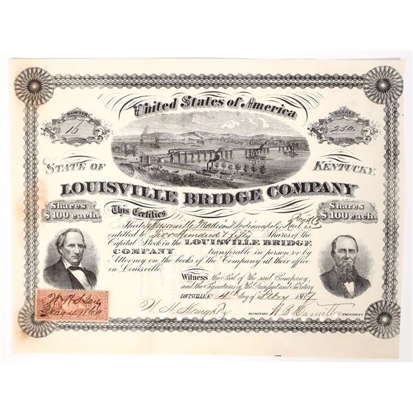 Louisville Bridge Stock, 1869 [193939]