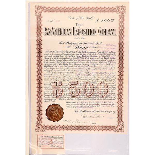 Pan American Exposition Bond Certificate [185616]
