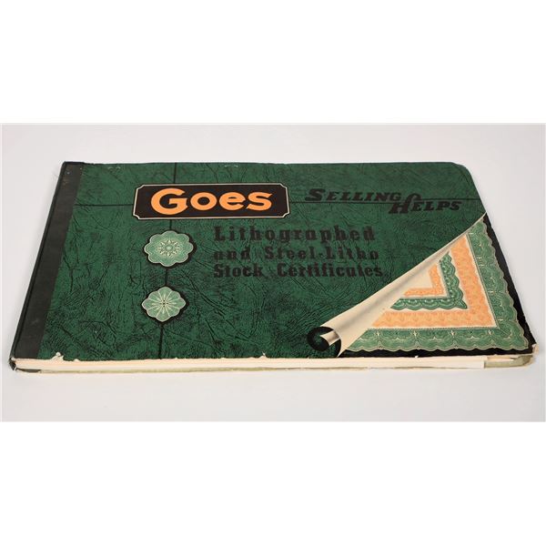 Goes Stock Salesman Sample Book, Rare [194077]