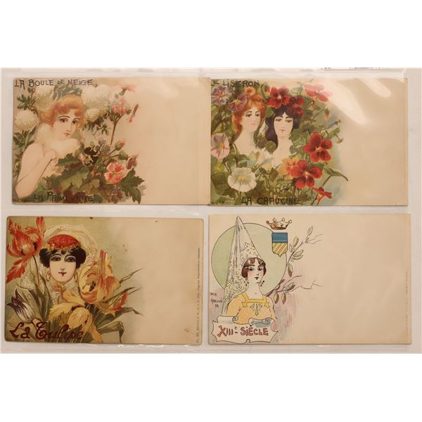 Art Nouveau - Abeille Postcards 1900-20s (4) [186491]