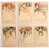 Image 1 : Art Nouveau - Belle Jardiniere Postcards (6) XRARE! [186089]