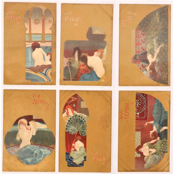 Art Nouveau - Kirchner Postcards 1900 (6) XRARE! [186193]