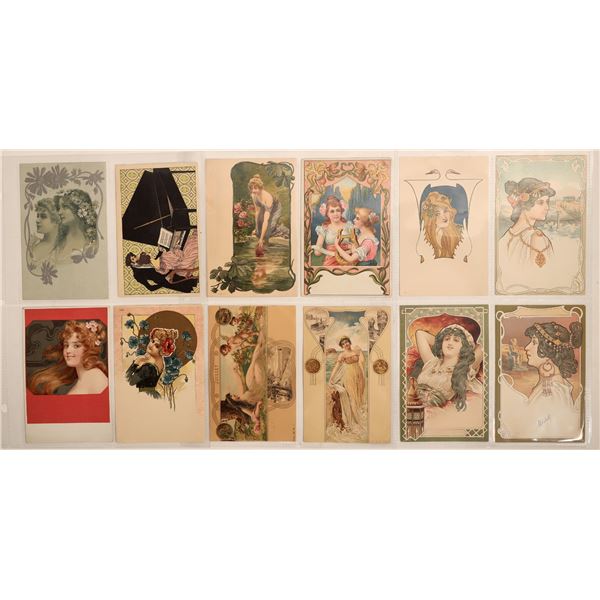 Art Nouveau - Misc. Postcards 1900s (12) [186185]