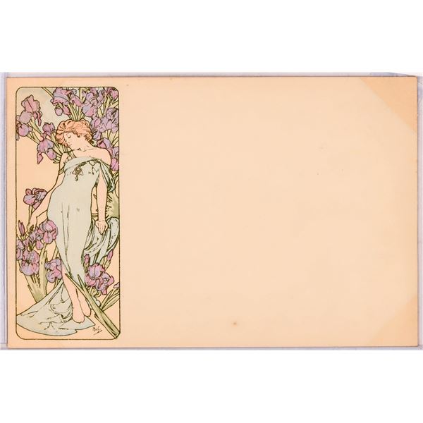 Art Nouveau - Mucha-12, Postcard  1900 [185887]
