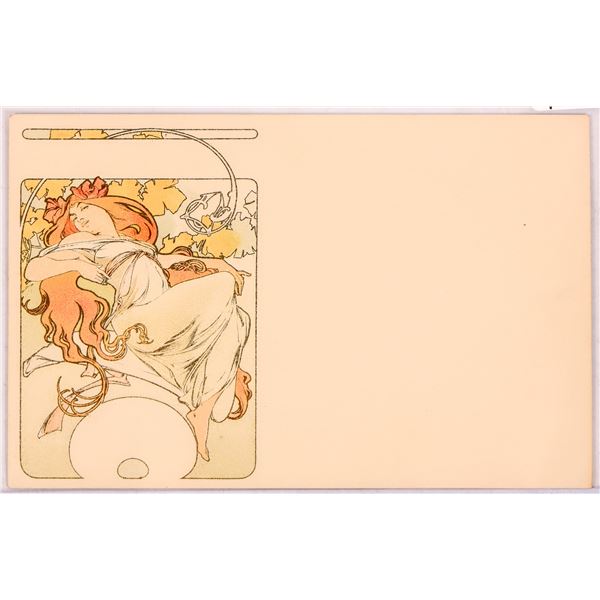 Art Nouveau - Mucha-19, Postcard  1900 [186004]
