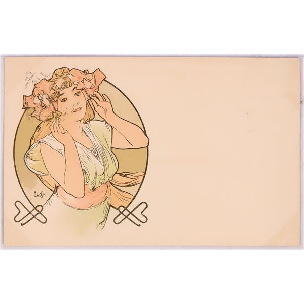 Art Nouveau - Mucha-20, Postcard  1900 [186005]
