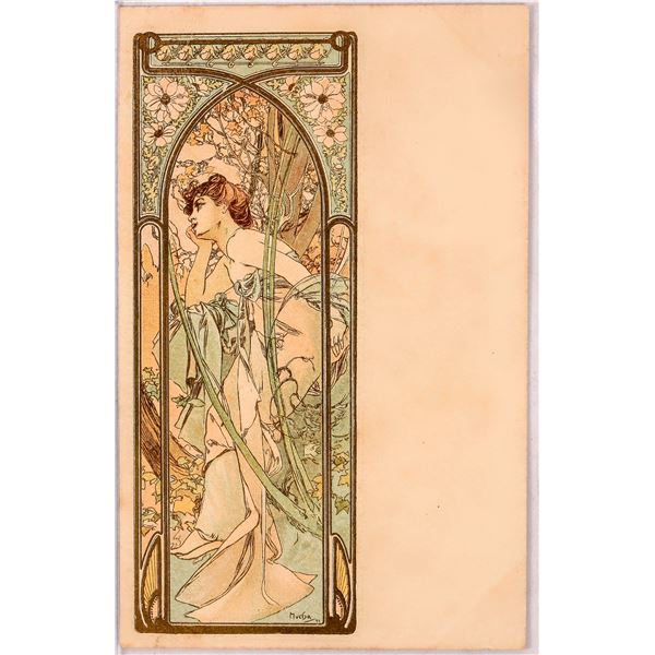 Art Nouveau - Mucha-27, Postcard  1900-05 [186012]