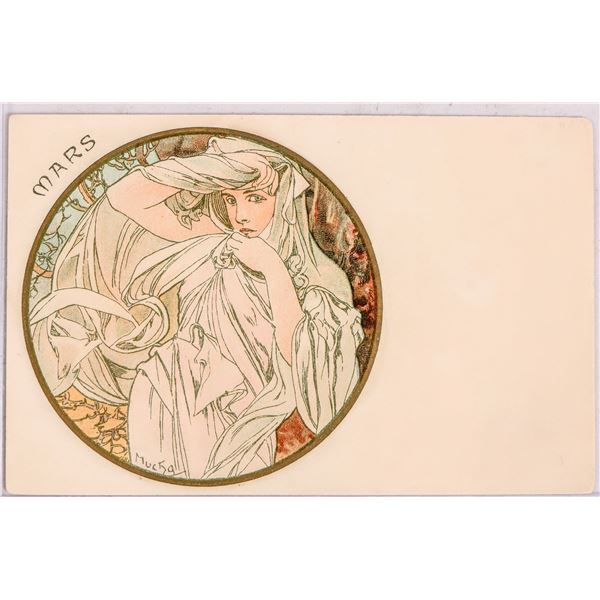 Art Nouveau - Mucha-3, Postcard  1899-1900 [185468]
