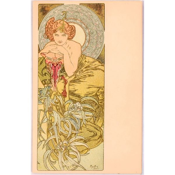 Art Nouveau - Mucha-31, Postcard  1900 [186016]