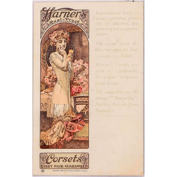 Art Nouveau - Mucha-32, Postcard  1909 [186017]